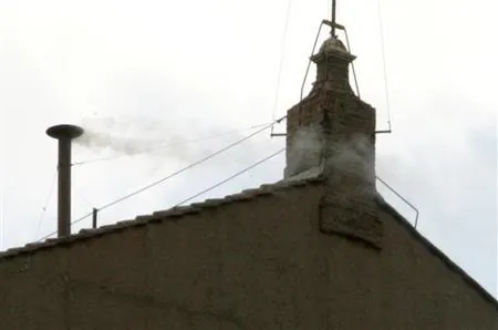 white smoke: white-colored smoke serving as an announcement to the outside world that a conclave has chosen a...