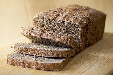 wholemeal bread: bread made from wholemeal flour, having had none of the bran or germ removed