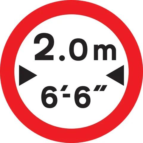 width restriction: a place on a road, street or approach to a bridge where the width is restricted by means of posts...