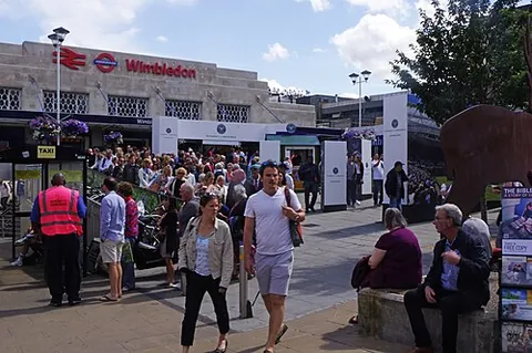 wimbledon: a suburban town and the principal business area in the borough of Merton, Greater London, England...