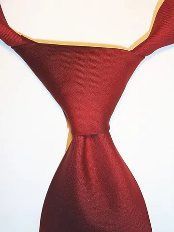windsor knot: a wide triangular knot of a particular sort in a necktie