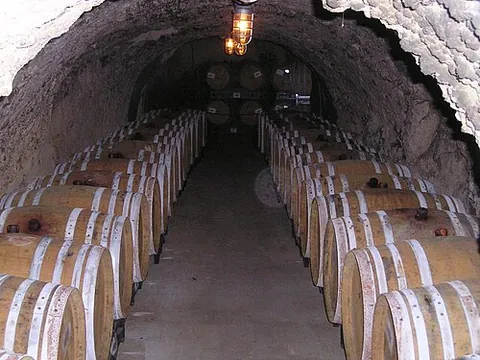 wine cave: a subterranean grotto for the storage and aging of wine