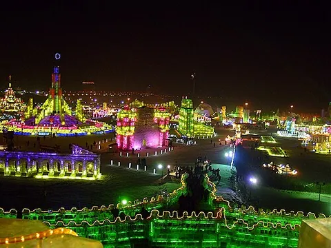 winter carnival: a winter event held outdoors that consists of a variety of vendors and a variety of hands-on games...