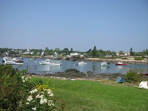 winter harbor: a town on the Schoodic Peninsula, Hancock County, Maine, United States