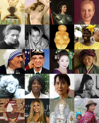 woman: an adult female human