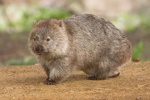 wombat: a herbivorous, burrowing marsupial of the family Vombatidae, mainly found in southern and eastern...