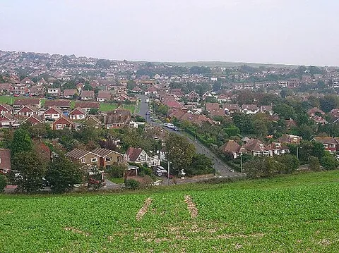 woodingdean: an outer eastern suburb and ward in the City of Brighton and Hove, East Sussex, England (OS grid...