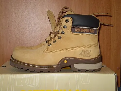 workboot: a sturdy boot intended as workwear