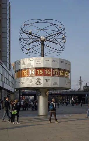 world clock: a clock that shows time around the globe