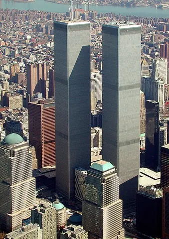world trade center: a building that houses all the facilities associated with global commerce