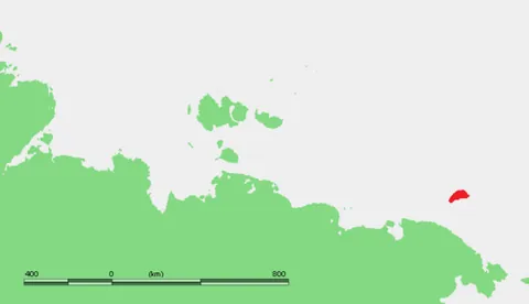wrangel island: an island of Russia in the Arctic Ocean, between the Chukchi Sea and East Siberian Sea