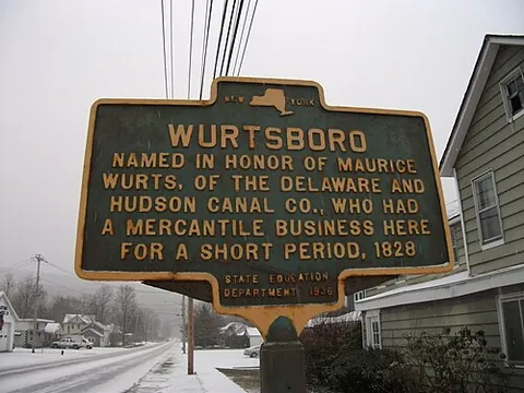 wurtsboro: a village in the town of Mamakating, Sullivan County, New York, United States