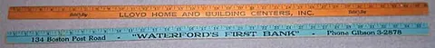 yardstick: a measuring rod thirty-six inches (one yard) long