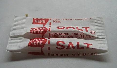 yellow prussiate of soda: sodium ferrocyanide, an edible anticaking agent