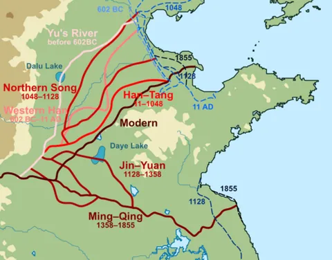 yellow river: the chief river of the North China Plain, the second-longest river in China and sixth-longest river...