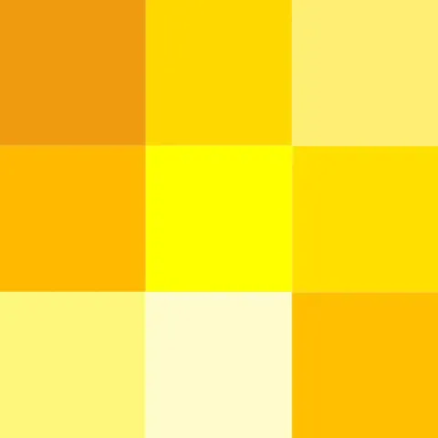 yellowness: the state, quality, or degree of being yellow in colour