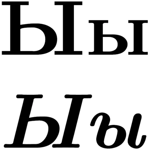 yery: a letter of the Cyrillic alphabet: ы (y), now usually simply called "ы"