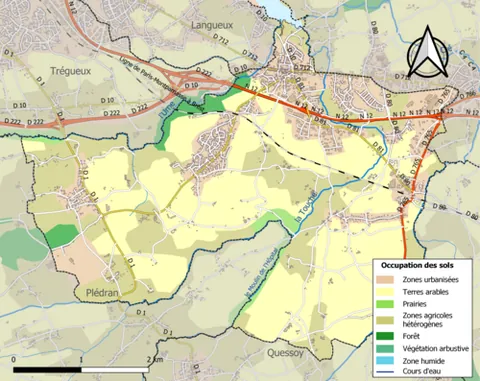 yffiniac: a commune in Côtes-d'Armor department, Brittany, France