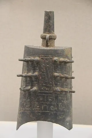 yong bell: a type of large, bronze bell originating in ancient China, played as a musical instrument to...