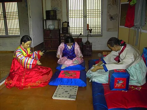yunnori: a traditional board game played in Korea, especially during Korean New Year