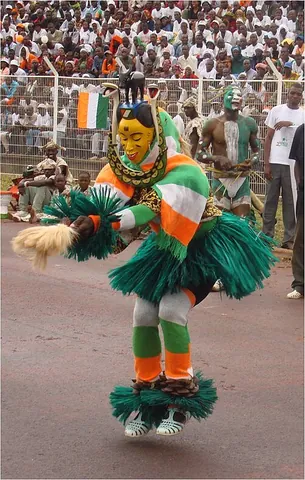 zaouli: a folk dance of the Guro people of the Ivory Coast