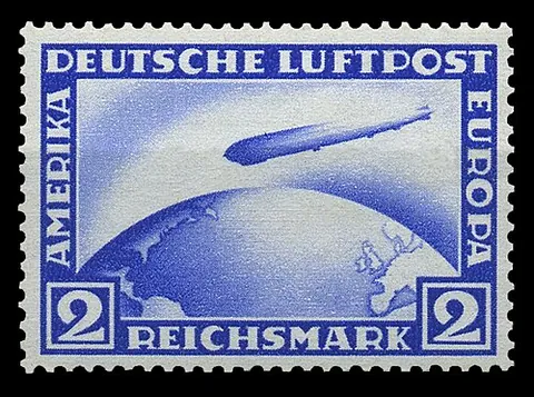 zeppelin stamp: a postage stamp intended to pay the postage for mail carried on Zeppelin flights, either specially...