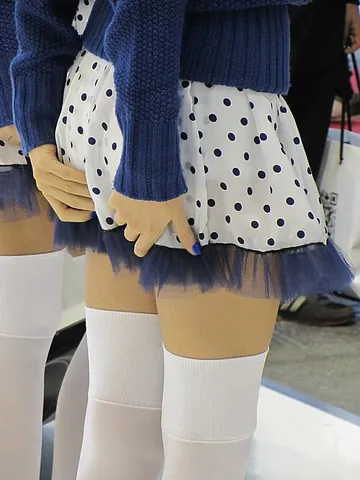 zettai ryouiki: the area of bare skin above the top of above-the-knee socks but below the hemline of a miniskirt or...