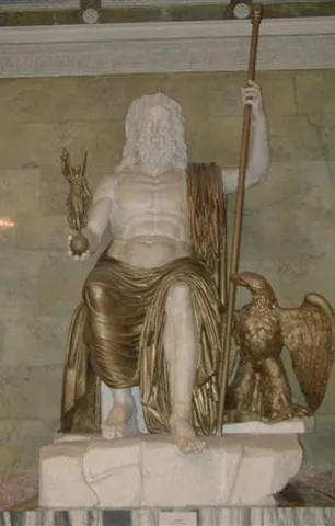 zeus: the supreme Deity and ruler of all Hellenic gods in Hellenism, husband to Hera