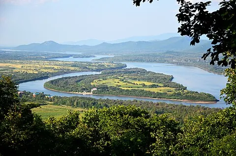 zhenbao island: an island of Zhenbaodao, Hulin, Jixi, Heilongjiang, China