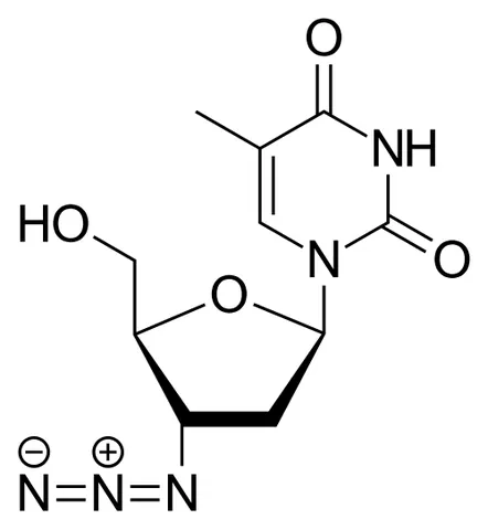 zidovudine: a nucleoside analog reverse-transcriptase inhibitor C₁₀H₁₃N₅O₄, a type of antiretroviral drug that...