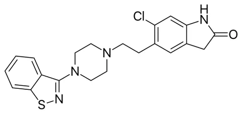 ziprasidone: an antipsychotic drug used in the treatment of schizophrenia etc