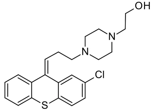 zuclopenthixol: a typical antipsychotic neuroleptic drug of the thioxanthene group