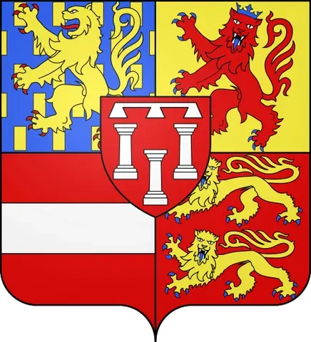 zule: one of the three stylized pillars (often considered chess rooks) in the canting arms of Frederick...